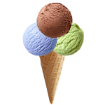 3 Scoop Cone 