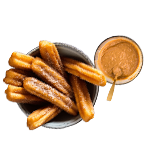 Mini Caramel Filled Churro Bites 